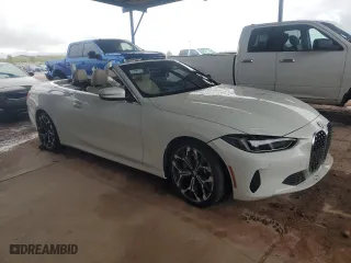 2025 BMW 4 Series 430i with VIN WBA33DB03SCS40361, listed as a Copart auction lot 48397335 with 3,949 mi miles and Salvage Title. Bid and sale history available at carsss.com. Image 4.