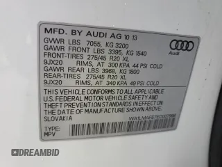 2014 Audi Q7 Premium Plus z VIN WA1LMAFE7ED007998, wystawiony jako Copart lot #65349044 z przebiegiem Nie podano mil oraz Nie do naprawy • Non repairable. Historia ofert i sprzedaży dostępna na DreamBid. Obrazek 14.