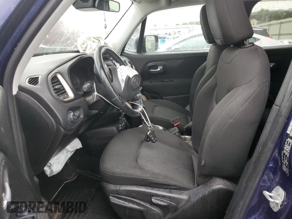 2017 Jeep Renegade Latitude with VIN ZACCJBBB5HPF79240, listed as a Copart auction lot 60399975 with 65,242 mi miles and Salvage title. Bid and sale history available at DreamBid. Image 7.