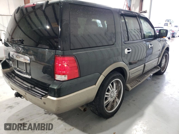 2003 Ford Expedition Eddie Bauer с VIN 1FMFU17L33LC31056, выставлен на аукционе Copart как лот 55680275 с пробегом 124 379 миль миль и Списание • Salvage title. История ставок и продаж доступна на DreamBid. Изображение 3.