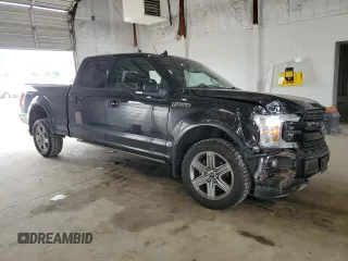 2018 Ford F-150 XL with VIN 1FTFW1EG1JFC18807, listed as a Copart auction lot 60664725 with 129,841 mi miles and Salvage title. Bid and sale history available at DreamBid. Image 4.