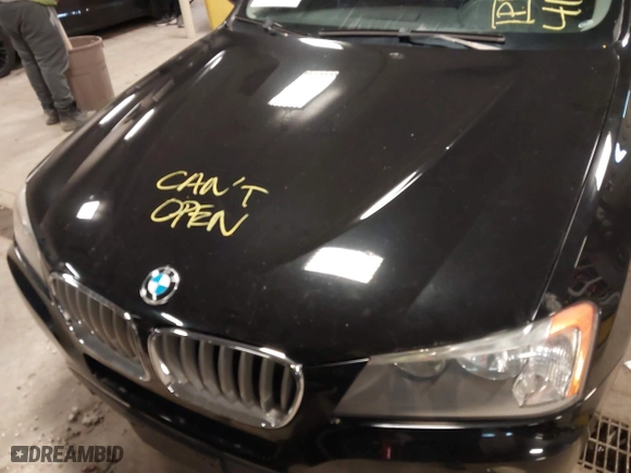 2013 BMW X3 xDrive28i with VIN 5UXWX9C57D0A18424, listed as a IAAI auction lot 41967945 with 106,479 mi miles. Bid and sale history available at carsss.com. Image 6.