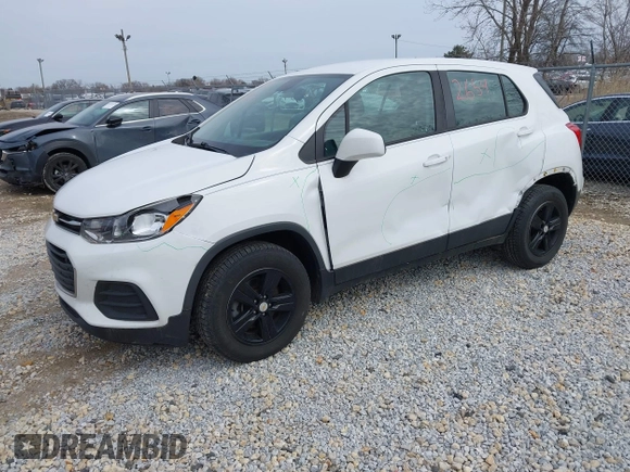 2018 Chevrolet Trax LS with VIN KL7CJNSB5JB713243, listed as a IAAI auction lot 41812654 with 92,901 mi miles. Bid and sale history available at carsss.com. Image 20.
