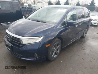 2021 Honda Odyssey EX with VIN 5FNRL6H55MB018776, listed as a IAAI auction lot 41485453 with 53,766 mi miles and . Bid and sale history available at DreamBid. Image 17.