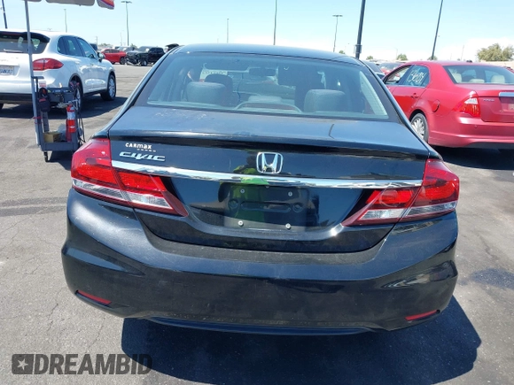 2013 Honda Civic LX with VIN 19XFB2F59DE277780, listed as a IAAI auction lot 42014724 with Not Provided miles and . Bid and sale history available at DreamBid. Image 16.