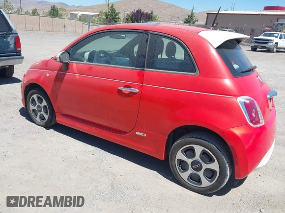 2014 FIAT 500e with VIN 3C3CFFGE7ET225188, listed as a IAAI auction lot 42773711 with 47,581 mi miles and . Bid and sale history available at DreamBid. Image 3.