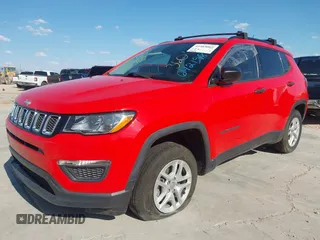 2017 Jeep Compass Sport with VIN 3C4NJDABXHT642198, listed as a IAAI auction lot 42385002 with 82,626 mi miles and . Bid and sale history available at DreamBid. Image 2.