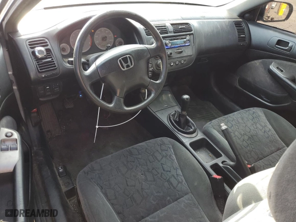 2002 Honda Civic EX with VIN 1HGEM21032L056277, listed as a Copart auction lot 85393344 with 253,210 mi miles and Clean Title. Bid and sale history available at carsss.com. Image 8.