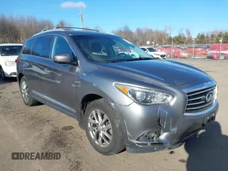 2015 Infiniti QX60 with VIN 5N1AL0MM7FC526525, listed as a IAAI auction lot 41356677 with 148,987 mi miles and . Bid and sale history available at DreamBid. Image 1.