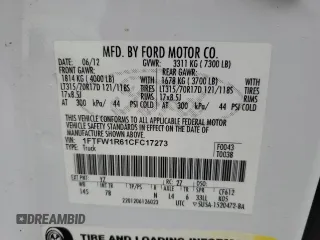 2011 Ford F-150 XL z VIN 1FTEX1EM3BFC22910, wystawiony jako Copart lot #56932895 z przebiegiem 153 779 mil mil oraz Szkoda całkowita • Salvage title. Historia ofert i sprzedaży dostępna na DreamBid. Obrazek 12.