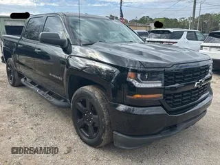2018 Chevrolet Silverado 1500 Custom with VIN 3GCPCPEC4JG387635, listed as a Copart auction lot 48618135 with 106,461 mi miles and Clean Title. Bid and sale history available at DreamBid. Image 1.