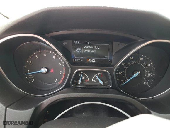 2016 Ford Focus SE with VIN 1FADP3F21GL266066, listed as a Copart auction lot 51434505 with 188,031 mi miles and Salvage Title. Bid and sale history available at carsss.com. Image 9.