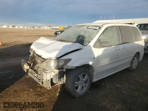 2004 Mazda MPV LX with VIN JM3LW28A240509136, listed as a Copart auction lot 88349155 with 148,710 mi miles and Salvage Title. Bid and sale history available at carsss.com. Image 1.