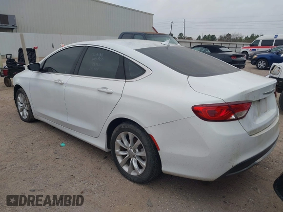 2015 Chrysler 200 C with VIN 1C3CCCCBXFN562510, listed as a IAAI auction lot 41833656 with 118,416 mi miles and . Bid and sale history available at carsss.com. Image 3.