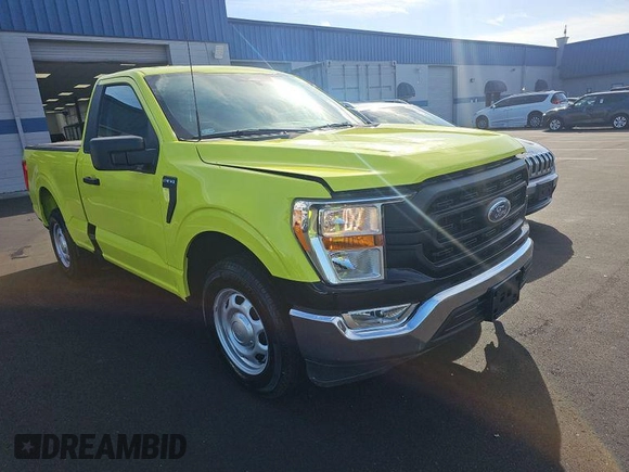 2022 Ford F-150 XL with VIN 1FTMF1CB8NKE05036, listed as a IAAI auction lot 42132424 with 1,405 mi miles. Bid and sale history available at carsss.com. Image 1.