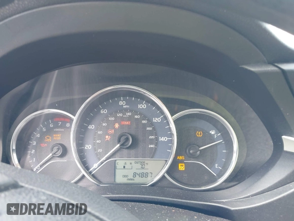 2016 Toyota Corolla L with VIN 2T1BURHE4GC708754, listed as a IAAI auction lot 42297443 with 84,887 mi miles and . Bid and sale history available at DreamBid. Image 7.