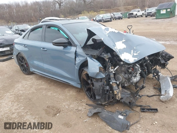 2024 Audi RS 3 z VIN WUAG4DGY8RA901259, wystawiony jako IAAI lot #41959150 z przebiegiem 13 414 mil mil oraz . Historia ofert i sprzedaży dostępna na DreamBid. Obrazek 1.