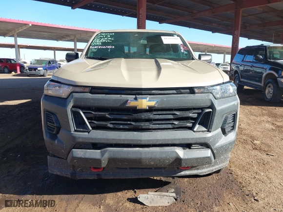 2023 Chevrolet Colorado 4WD Work Truck with VIN 1GCPTBEK0P1133907, listed as a IAAI auction lot 41312569 with 41,467 mi miles. Bid and sale history available at carsss.com. Image 12.