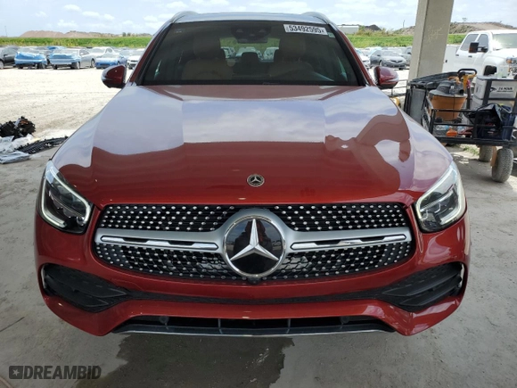 2020 Mercedes-Benz GLC with VIN W1N0G8DB4LF813289, listed as a Copart auction lot 53492595 with 46,538 mi miles and Salvage Title. Bid and sale history available at carsss.com. Image 5.