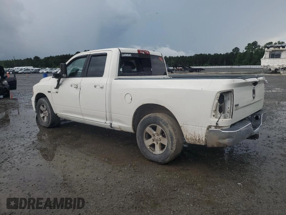 2009 Dodge 1500 SLT with VIN 1D3HB18T49S782300, listed as a Copart auction lot 58946225 with 188,783 mi miles and Salvage title. Bid and sale history available at DreamBid. Image 2.