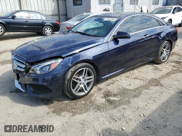 2016 Mercedes-Benz E-Class E 400 with VIN WDDKJ6HB5GF347044, listed as a Copart auction lot 87767205 with 49,684 mi miles and Salvage Title. Bid and sale history available at carsss.com. Image 1.