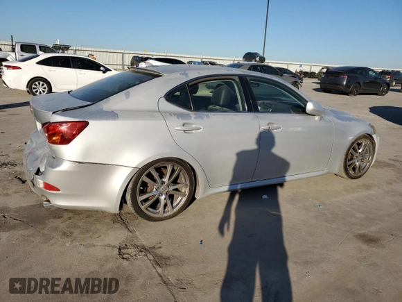 2008 Lexus IS with VIN JTHBK262X82079988, listed as a Copart auction lot 73482344 with 316,599 mi miles and Salvage Title. Bid and sale history available at carsss.com. Image 3.