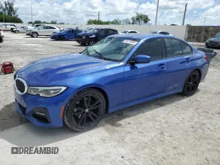 2021 BMW 3 Series 330i with VIN 3MW5R1J04M8B94251, listed as a Copart auction lot 60410695 with Not provided miles and Non repairable. Bid and sale history available at DreamBid. Image 1.