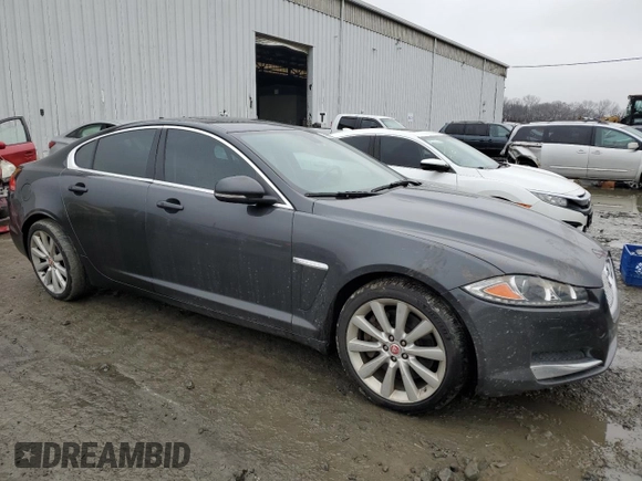 2014 Jaguar XF V6 SC with VIN SAJWJ0EF8E8U20460, listed as a Copart auction lot 43405755 with 83,834 mi miles and Salvage Title. Bid and sale history available at carsss.com. Image 4.