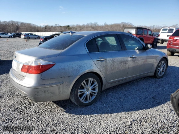 2010 Hyundai Genesis with VIN KMHGC4DF4AU108302, listed as a Copart auction lot 46024435 with 128,244 mi miles and Clean Title. Bid and sale history available at carsss.com. Image 3.