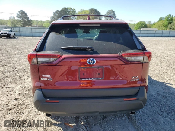 2024 Toyota RAV4 Hybrid XLE Premium with VIN 4T3B6RFV0RU141593, listed as a Copart auction lot 52819155 with 35,589 mi miles and Salvage Title. Bid and sale history available at DreamBid. Image 6.