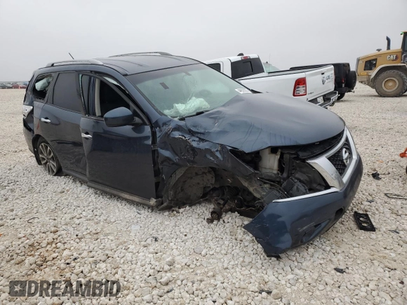 2015 Nissan Pathfinder SV with VIN 5N1AR2MN0FC693392, listed as a Copart auction lot 44003025 with 0 mi miles and Salvage Title. Bid and sale history available at carsss.com. Image 4.