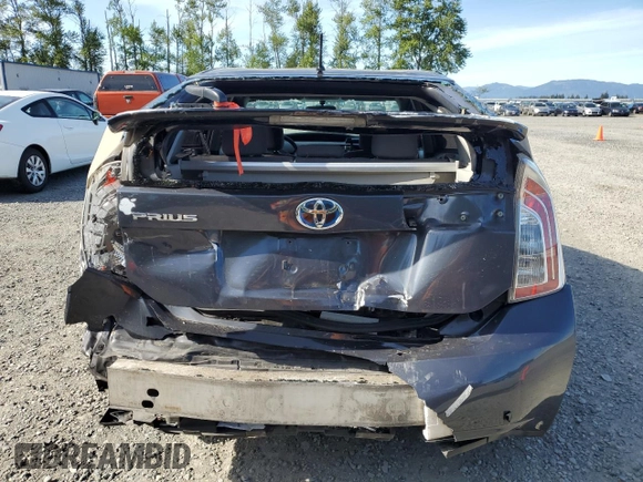 2013 Toyota Prius One with VIN JTDKN3DU8D5641995, listed as a Copart auction lot 55782455 with 137,060 mi miles and Salvage Title. Bid and sale history available at DreamBid. Image 6.