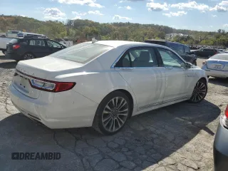 2020 Lincoln Continental Standard with VIN 1LN6L9VK1L5607155, listed as a Copart auction lot 74897484 with 33,270 mi miles and Salvage Title. Bid and sale history available at carsss.com. Image 3.