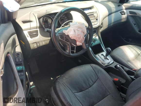2013 Hyundai Elantra Limited with VIN 5NPDH4AEXDH396023, listed as a Copart auction lot 49030115 with 107,419 mi miles and Salvage Title. Bid and sale history available at DreamBid. Image 8.