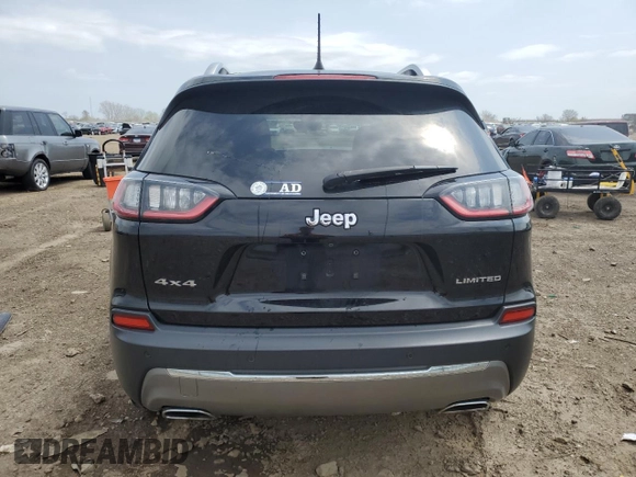 2019 Jeep Cherokee Limited z VIN 1C4PJMDX2KD308860, wystawiony jako Copart lot #54205025 z przebiegiem 65 492 mil mil oraz Szkoda całkowita • Salvage title. Historia ofert i sprzedaży dostępna na DreamBid. Obrazek 6.