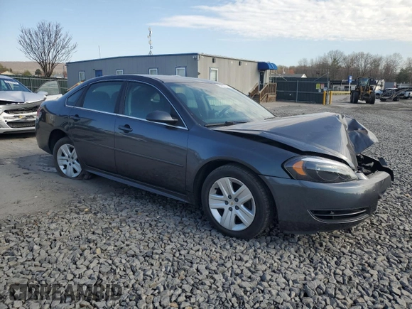 2011 Chevrolet Impala LS Fleet with VIN 2G1WF5EK0B1285055, listed as a Copart auction lot 54221105 with 110,002 mi miles and Salvage Title. Bid and sale history available at DreamBid. Image 4.