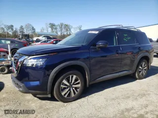 2022 Nissan Pathfinder SL with VIN 5N1DR3CA5NC253653, listed as a Copart auction lot 80427194 with 43,569 mi miles and Salvage Title. Bid and sale history available at carsss.com. Image 1.