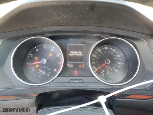 2018 Volkswagen Tiguan SEL with VIN 3VV3B7AX4JM092838, listed as a Copart auction lot 47869685 with 76,167 mi miles and Salvage Title. Bid and sale history available at carsss.com. Image 9.