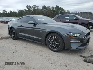2018 Ford Mustang GT with VIN 1FA6P8CF8J5184795, listed as a Copart auction lot 45882485 with 96,733 mi miles and Salvage title. Bid and sale history available at DreamBid. Image 4.