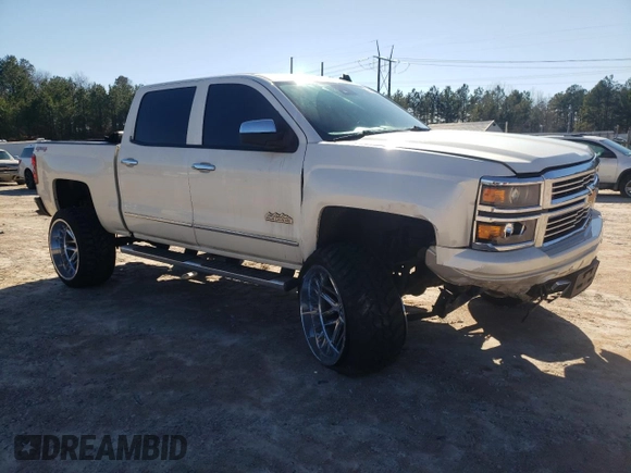 2014 Chevrolet Silverado 1500 High Country with VIN 3GCUKTEC2EG534944, listed as a Copart auction lot 45406655 with 192,642 mi miles and Salvage Title. Bid and sale history available at DreamBid. Image 4.