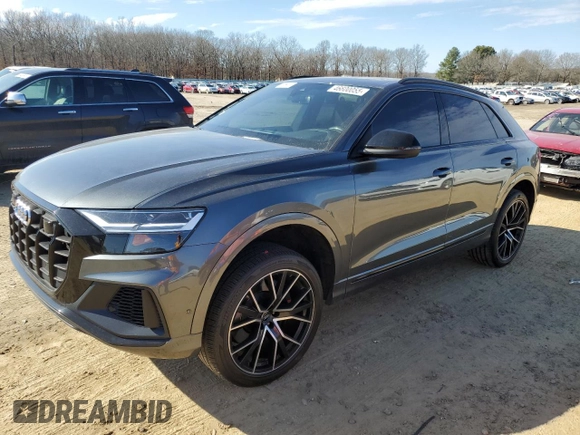 2021 Audi SQ8 Premium Plus z VIN WA1AWBF19MD002837, wystawiony jako Copart lot #46600055 z przebiegiem 98 818 mil mil oraz Czysty tytuł • Clean title. Historia ofert i sprzedaży dostępna na DreamBid. Obrazek 1.
