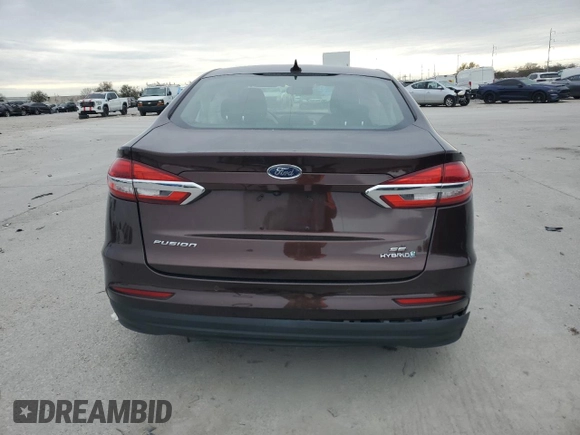2019 Ford Fusion SE with VIN 3FA6P0LU8KR174492, listed as a Copart auction lot 46231385 with 56,888 mi miles and Salvage Title. Bid and sale history available at carsss.com. Image 6.