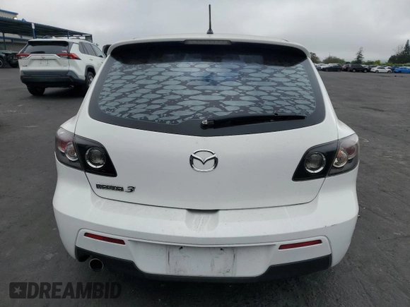 2008 Mazda 3 S GT with VIN JM1BK344X81163665, listed as a Copart auction lot 53690955 with 184,056 mi miles and Salvage Title. Bid and sale history available at DreamBid. Image 6.