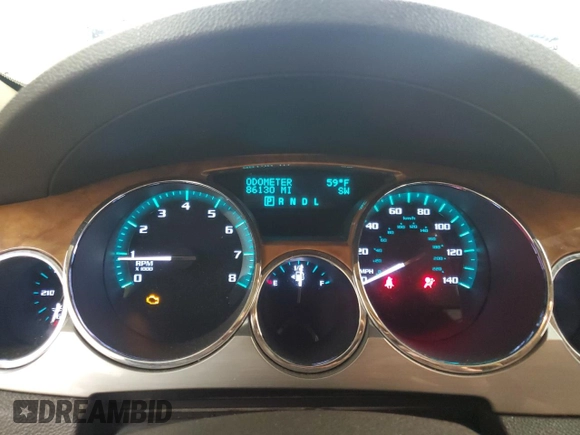 2012 Buick Enclave Leather with VIN 5GAKRCED0CJ278201, listed as a Copart auction lot 49205815 with 86,130 mi miles and Salvage Title. Bid and sale history available at carsss.com. Image 9.