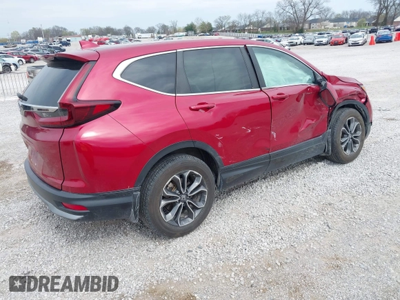 2021 Honda CR-V EX with VIN 5J6RW1H57MA003922, listed as a IAAI auction lot 41879344 with 78,709 mi miles. Bid and sale history available at carsss.com. Image 4.