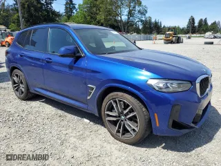 2022 BMW X3 M with VIN 5YM13EC00N9K41801, listed as a Copart auction lot 55018254 with 26,044 mi miles. Bid and sale history available at carsss.com. Image 4.