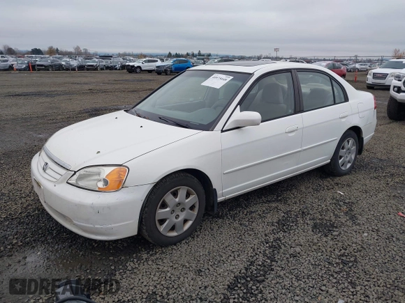 2002 Honda Civic EX with VIN 1HGES26702L074649, listed as a IAAI auction lot 40975048 with 151,975 mi miles and . Bid and sale history available at DreamBid. Image 2.