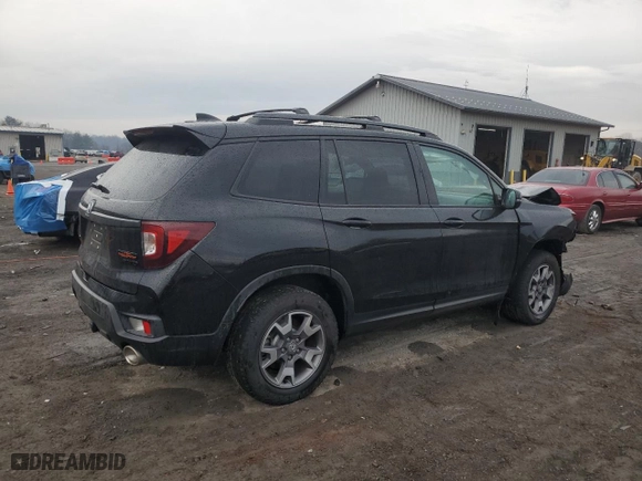2022 Honda Passport TrailSport with VIN 5FNYF8H68NB009420, listed as a Copart auction lot 47113875 with 20,276 mi miles and Salvage Title. Bid and sale history available at carsss.com. Image 3.