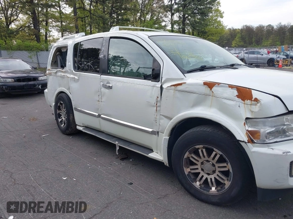 2005 Infiniti QX56 with VIN 5N3AA08C15N811299, listed as a IAAI auction lot 39389869 with 1 mi miles. Bid and sale history available at carsss.com. Image 6.