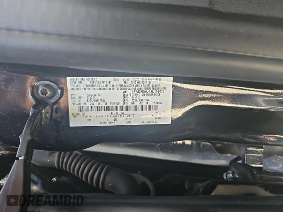 2018 Ford C-Max SE z VIN 1FADP5AU4JL102628, wystawiony jako Copart lot #59427625 z przebiegiem 55 666 mil mil oraz Szkody całkowita. Historia ofert i sprzedaży dostępna na DreamBid. Obrazek 10.